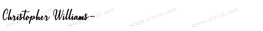 Christopher Williams字体转换
